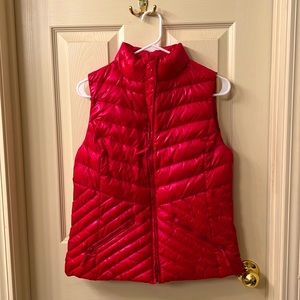 Talbots Red Quilted Vest